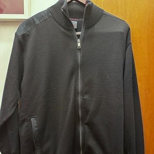 Paul & Shark: WOOL FULL ZIP SWEATER WITH ICONIC BADGE